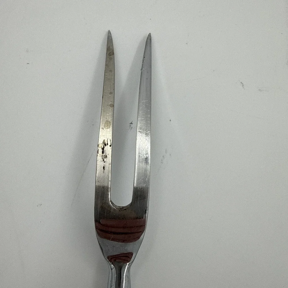 Vtg E.Parker &Sons Sheffield England Bakelite Stainless Steel Carving Fork